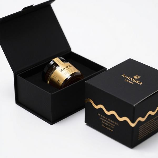 Custom Kraft Paper Honey Packaging Box with Recycled Materials