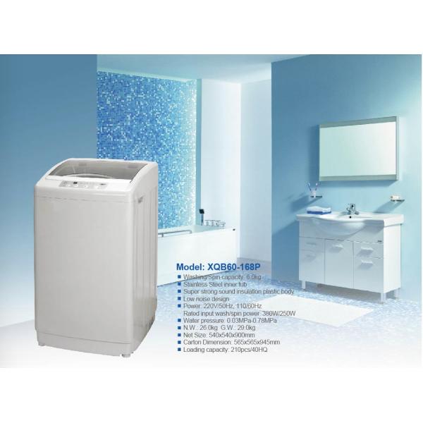 Plastic Cover Fully Automatic Washing Machine 6kg CB Certificate Aluminum Motor