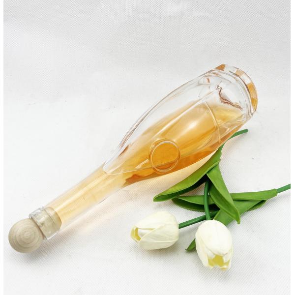 Sample Freely Decal Empty Glass Liquor Bottle Vodka Gin Bottle with Cork Gin Glass Bottle