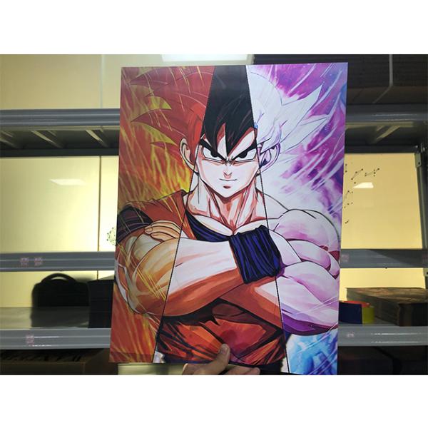 Не токсический линзовидный плакат 3D печатая картину искусства стены Goku