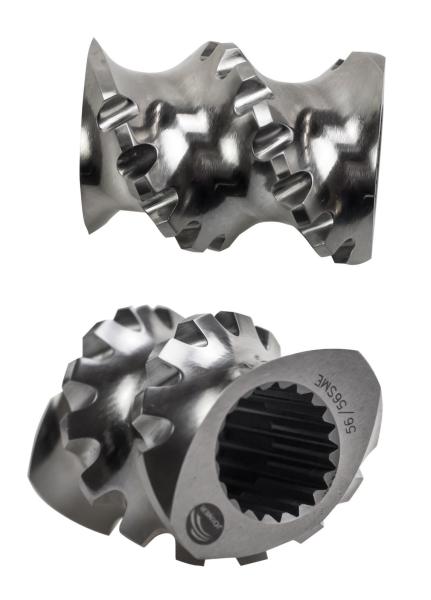 High Wear resistance Twin Screw Extruder Screw Components With Vacuum Quenching Treatment Single Flight Shovel Segments