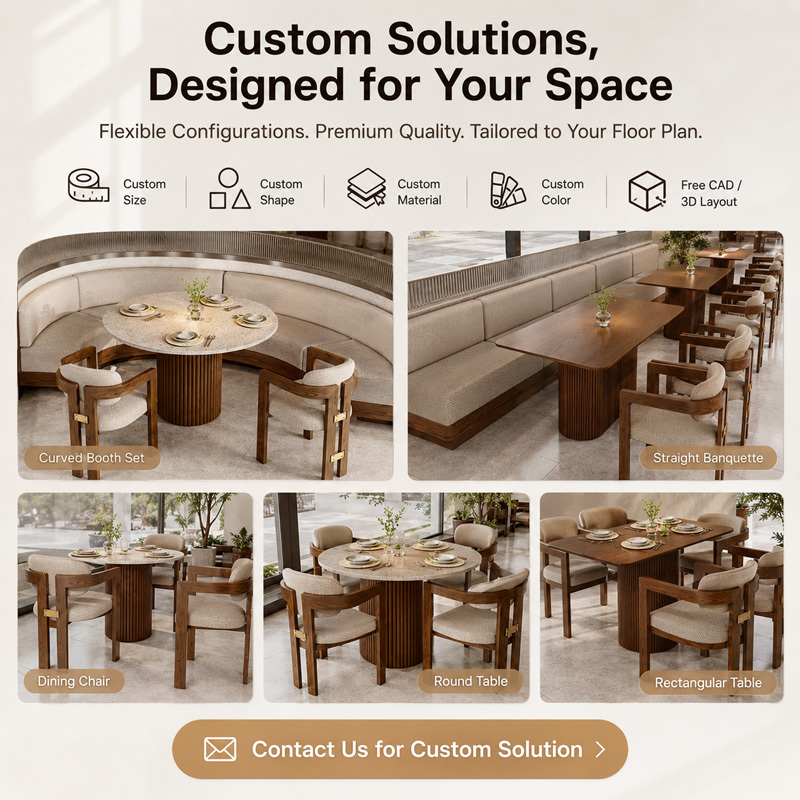 Customizable Solid Wood Restaurant Chair with Modern Design for Commercial Use