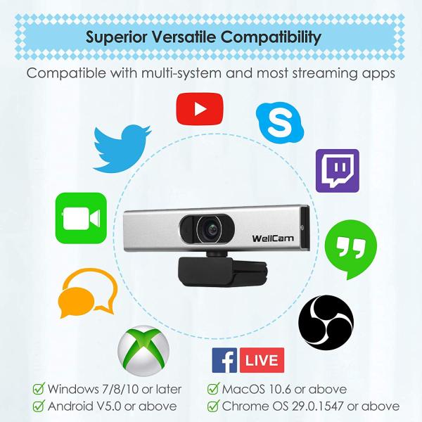 Кулачок сети камеры 1080P полный HD Ip захвата USB H.265 H.264 с красотой