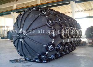 Black Gas Filled Pneuamtic Rubber Fenders For Ship Berthing Protection