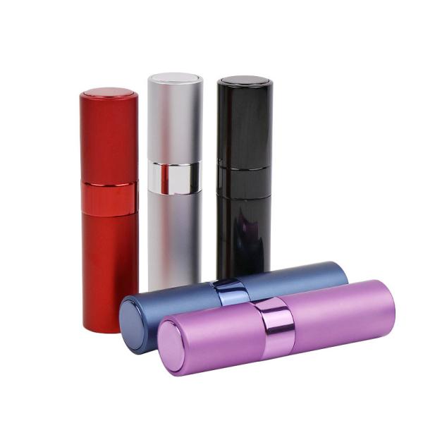 Атомизаторы духов плеча 0.2OZ 6ml плоские вокруг алюминиевой бутылки брызг духов