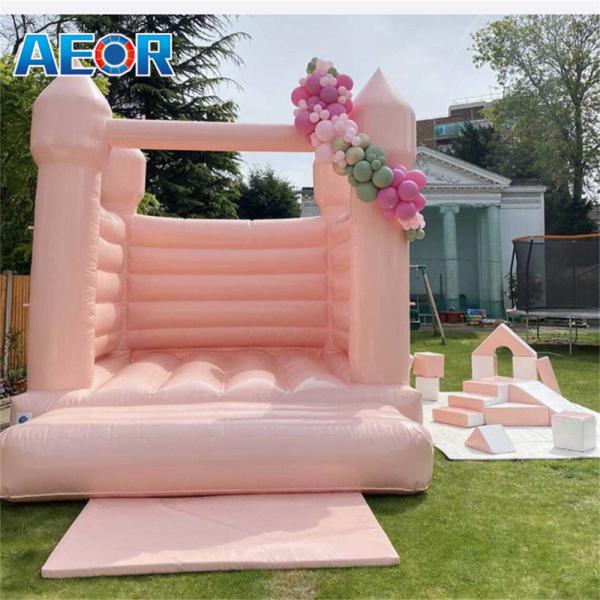 Inflatable Bouncy Castle White Bounce House For Wedding Jumping Castle