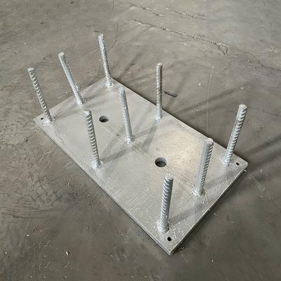 Rectangular Structural Steel Embedded Plates In Concrete / Embedded Foundation Part