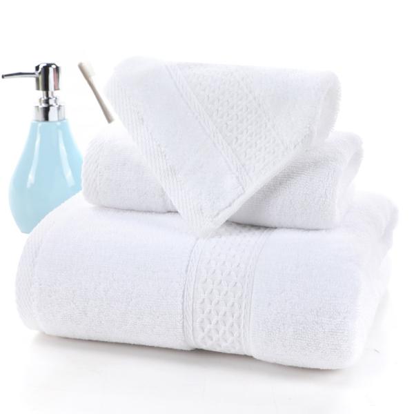 Set de toallas de algodón de 70*140cm para Hotel Home Beach 3pcs Toallas de baño absorbentes largas