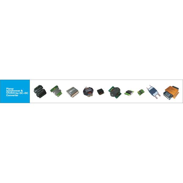 300KHz - 3MHz Planar Transformer Maximum Thickness 7.4mm Low Leakage Inductance