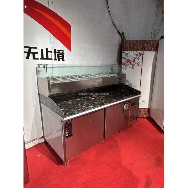 Restaurant Refrigerated Salad Table Countertop Sandwich Salad Prep Table Customized