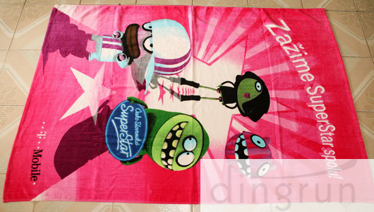 Beautiful Promotional Products Beach Towels Cartoon Design Printing For Children