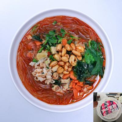 12 embalagens 156g Vermicelli instantâneo plano pré-embalados sabor picante e azedo