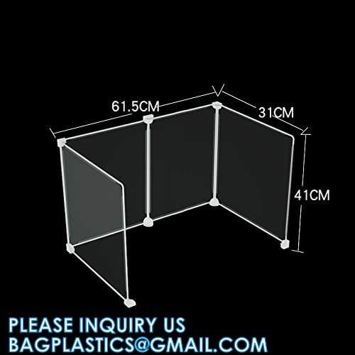 Portable Acrylic Sneeze Guard Shield Divider Perspex Screens Barrier Plastic Shield Counter, Social Distancing