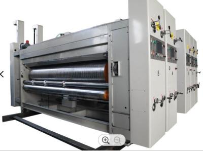 Máquina de fazer caixa de papelão com entalhe para impressora flexo e cortador rotativo