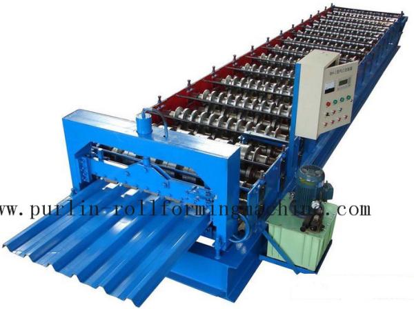 Professional Steel Metal Sheet Cold Roll Forming Machine , Roof Panel Roll Former 5 Ton