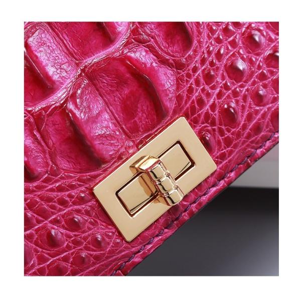 Authentic Genuine Crocodile Skin Female Small Purse Women Handbag Exotic Alligator Leather Lady Cross Shoulder Bag