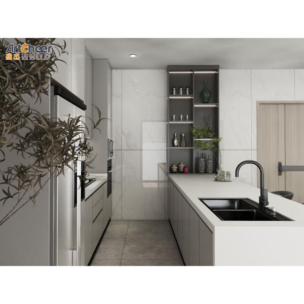 Современная кухонная мебель Кухонный шкаф с открытым дизайном барбекю и диваном