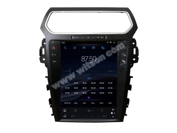 12.1 Screen Tesla Vertical Android Screen For Ford Explorer 2016-2019 Car Multimedia Stereo GPS Carplay Player
