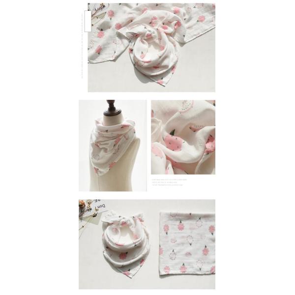 Open Weave Cotton Muslin Baby Bibs Customized Size For Kids / Toddlers