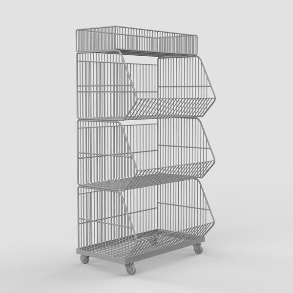 High Toughness Steel Wire Shelving 1380mm  5 Tier Metal Shelf For Storage