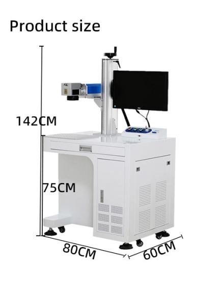 20W 30W 50W 100W Fiber Laser Marking Machine For Plastic Metal Stainless Steel Sign