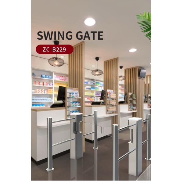 Face Recognition Access Control Turnstile IP54 Rotating Swing Gate