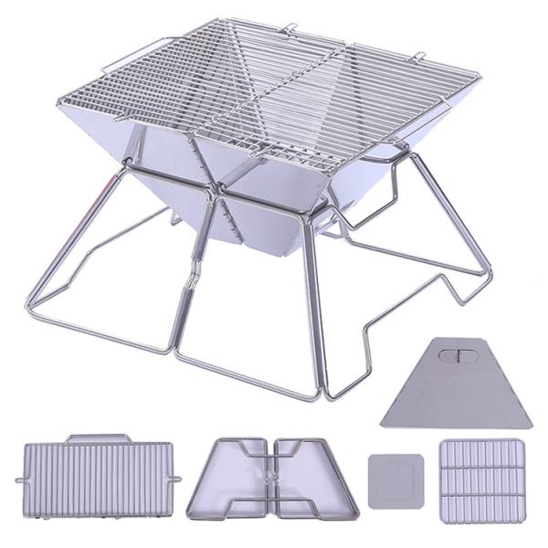 Folding Portable Camping Charcoal Barbecue Bbq Grill for Outdoor Hiking Picnic and BBQ