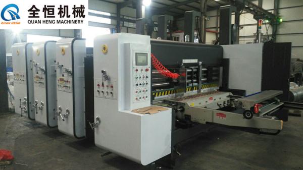 Flexo Printer Slotter Machine Equipment Thickness 2-10mm Four Colors Printing