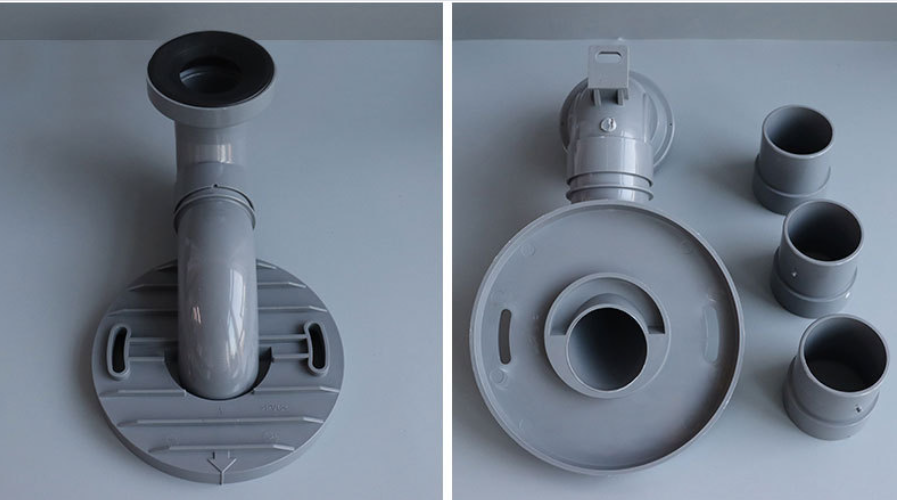Bathroom Toilet Connection Drain Pipe Plastic Pipe Shifter Polyvinyl Chloride Offset Plate Connection Pipe