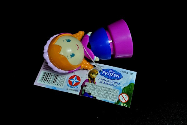 Frozen Princess Plastic Toy Figures With Disney Logo Blue / Pink Color