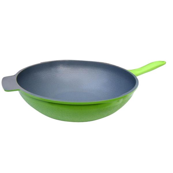 Алюминиевый Коокваре вок ручки не варя лоток с керамическим покрытием