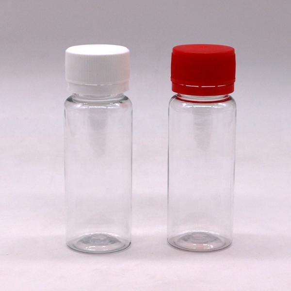 Материал тела ПЭТ 50 мл Пластиковая жидкая бутылка для медицинской упаковки и пероральной жидкости