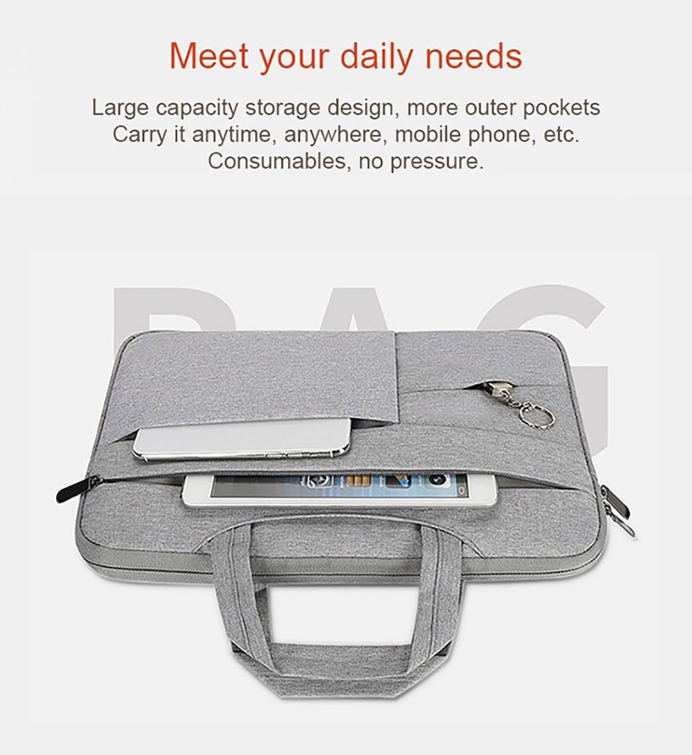 For Men's Laptop Backpack 13-15.6 Inch Waterproof Business Travel Large Capacity Eco-Friendly Polyester Mac Book Air Dnb99