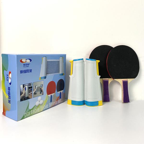 Retractable Table Tennis Rackets Set Net Ping Pong Paddle Net Balls Set