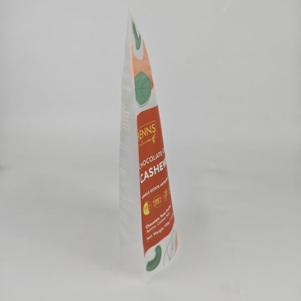 Bolso que se puede volver a sellar impreso de encargo de Matte Finish Snack Food Packaging del anacardo recubierto de chocolate de 100g 3.52oz