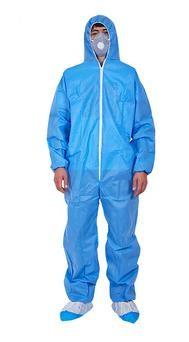Breathable Disposable Lab Gowns Acid Resistant Safety Protective Clothing