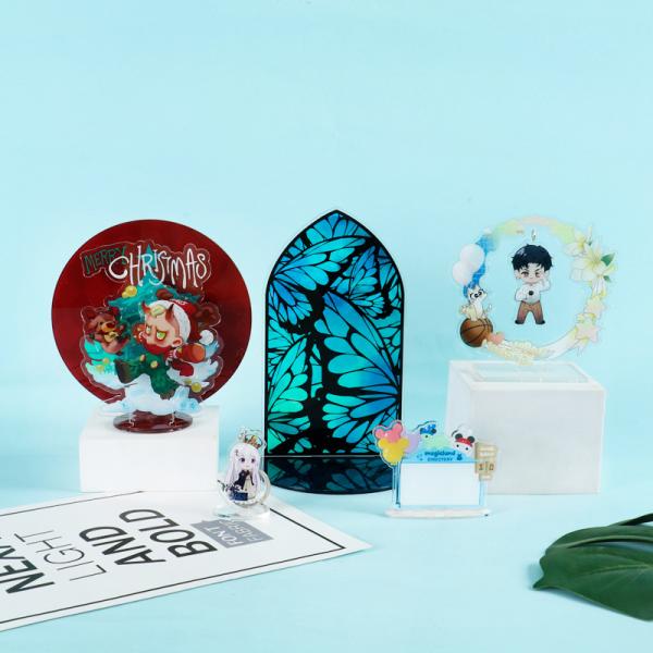 Acrylic animation brand star base Merry Christmas logo picture cartoon desktop characters surrounding decoration