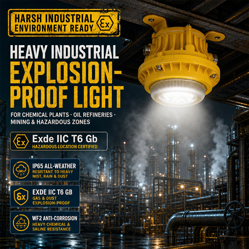 LED Explosion Proof Light 5W IP65 Maintenance-Free Industrial Explosion Proof Lamp for Hazardous Areas