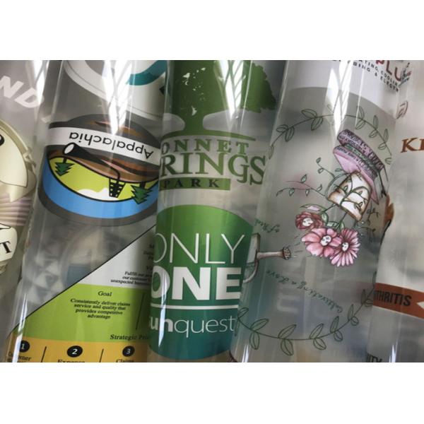 Décalques faits sur commande de transfert de chaleur de couleur vive, labels