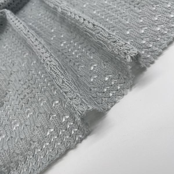 Medium GSM Knitting Jaquard Lace Fabric for B2B Buyers 100%Polyester 166cm 195gsm N07-081
