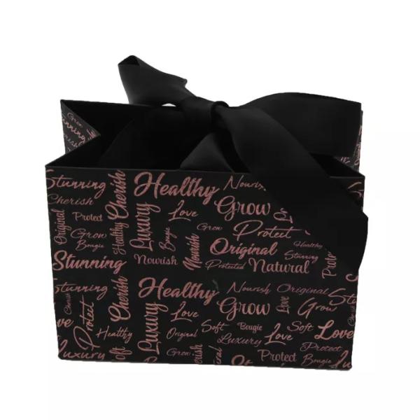 Bow Ribbon Shopping Paper Carrier Bag Reusable For Wedding Birthday Gifts