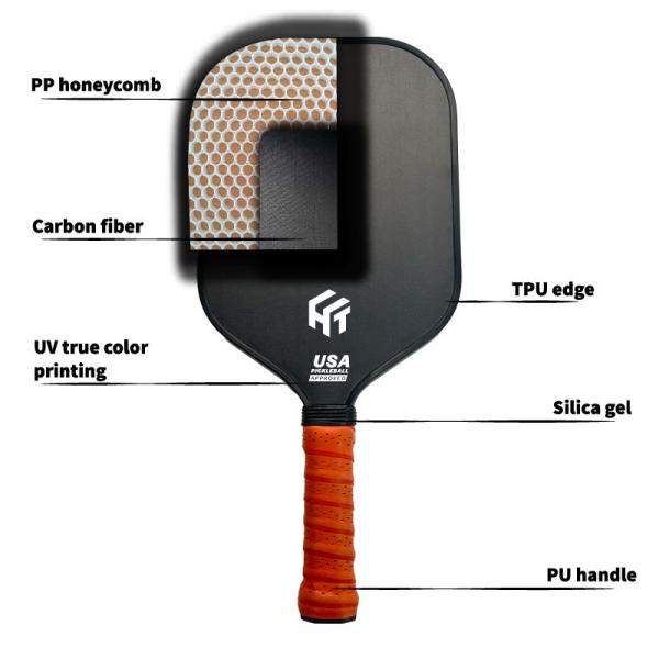 PP Honeycomb Core Pickleball Paddle 230g Competition Pickleball Paddle Custom
