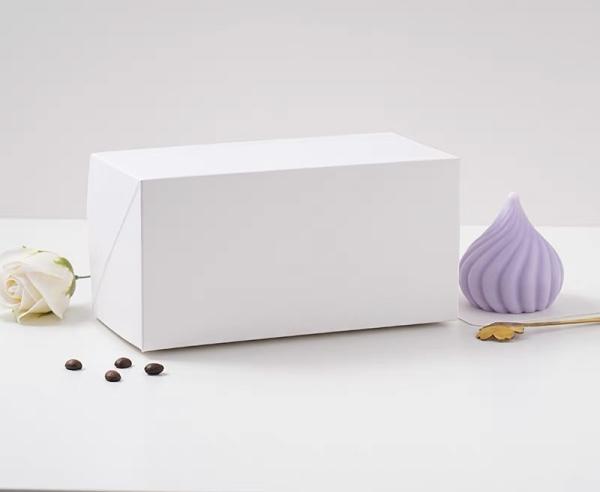 White Square Bakery cake folding carton Sturdy Elegant for Cake Presentation