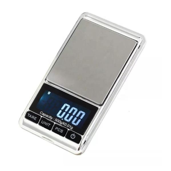 Affichage LCD 500g/0.01 Échelle de bijoux numériques haute précision pour l'électronique Échelle de poids en carats d'or diamanté et support OEM