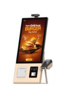 23Quiosco de auto-pedidos de.8 pulgadas con soporte de POS y marco de acero laminado en frío