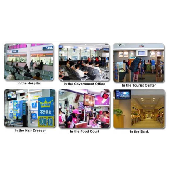 Hospital Clinic Health Center Wired Queue Management System Queuing Kiosk with Software Calling Pad