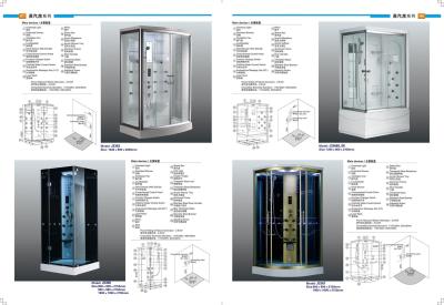 2150mm Height Steam Bath Shower Cabin Bathroom Sanitary Wares 2.8KW