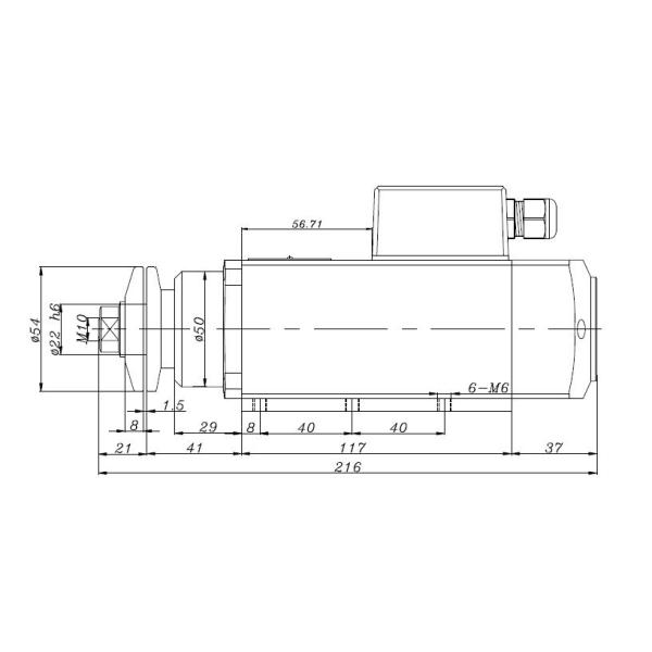 High speed motor of edge banding machine ,Trimming / End cutting / Pre-milling / Hogging / Corner round trimming