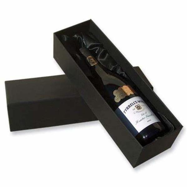 custom single bottle wine gift box  foil stamping gold logo wine paper box  hinged wine box with flip
