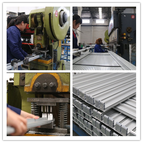 O alumínio de bronze de Champagne/luz expulsou o moinho 6061 do quadro 6063 do elevador dos perfis terminado